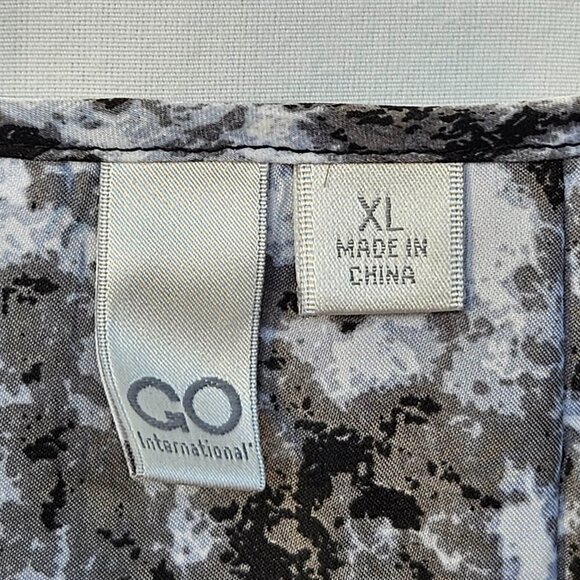 GO International Black/White Lightweight Dress - XL - Picture 3 of 7